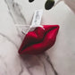 Sculpted Face Lips Candle 1/4x5 1/4in - Valentines: Red / Rose Petals