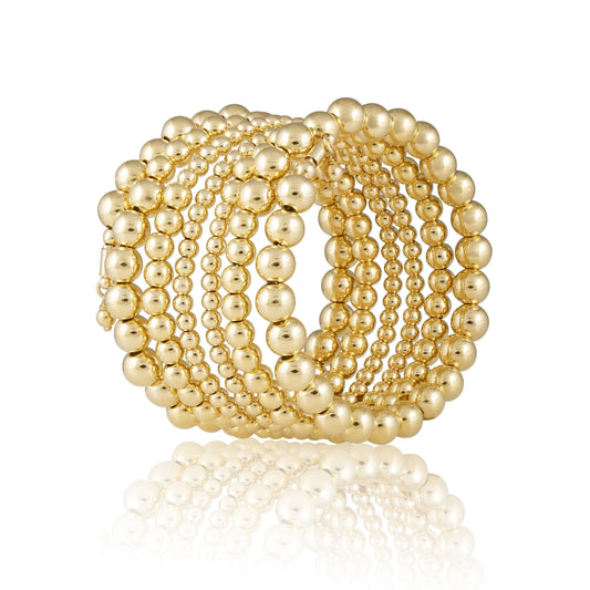 Allison Beaded Wrap Bracelet - 6 Row