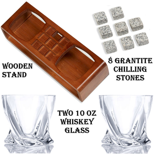 Bezrat Whiskey Glass Gift Set
