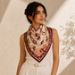 Pomegranate Bird Armenian Alphabet Scarf