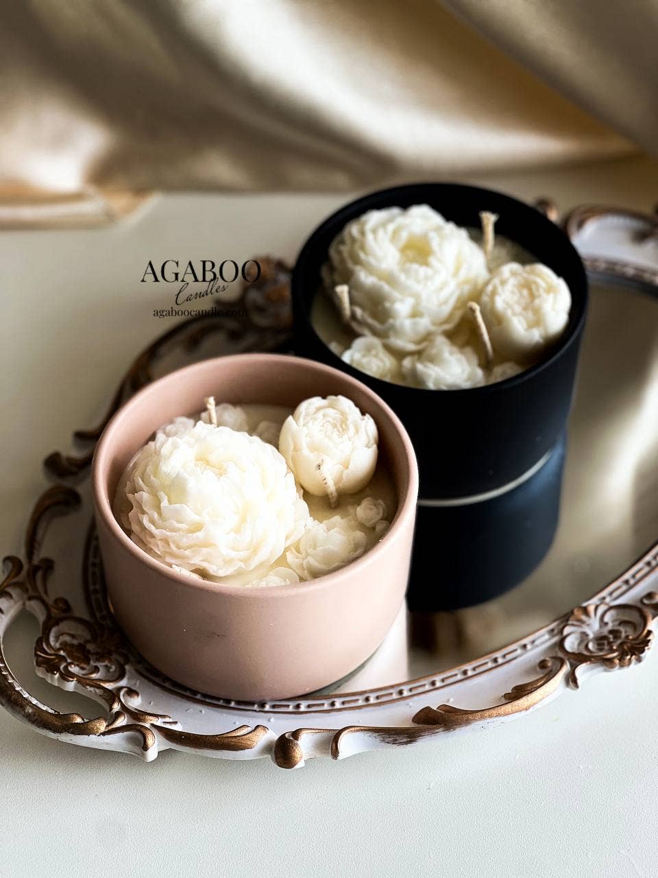 Handmade Black Ceramic Jar Candle