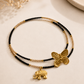 Golden Butterfly & Elephant Layered Necklace