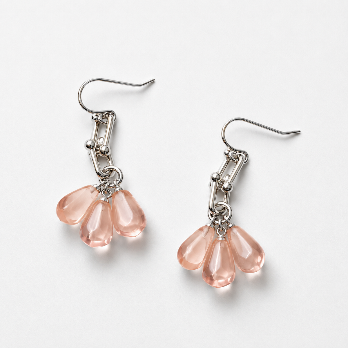 Pomegranate Seeds Earrings in Silver