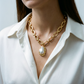 The Baroque Pearl Set — Chunky Chain Necklace & Open Cuff