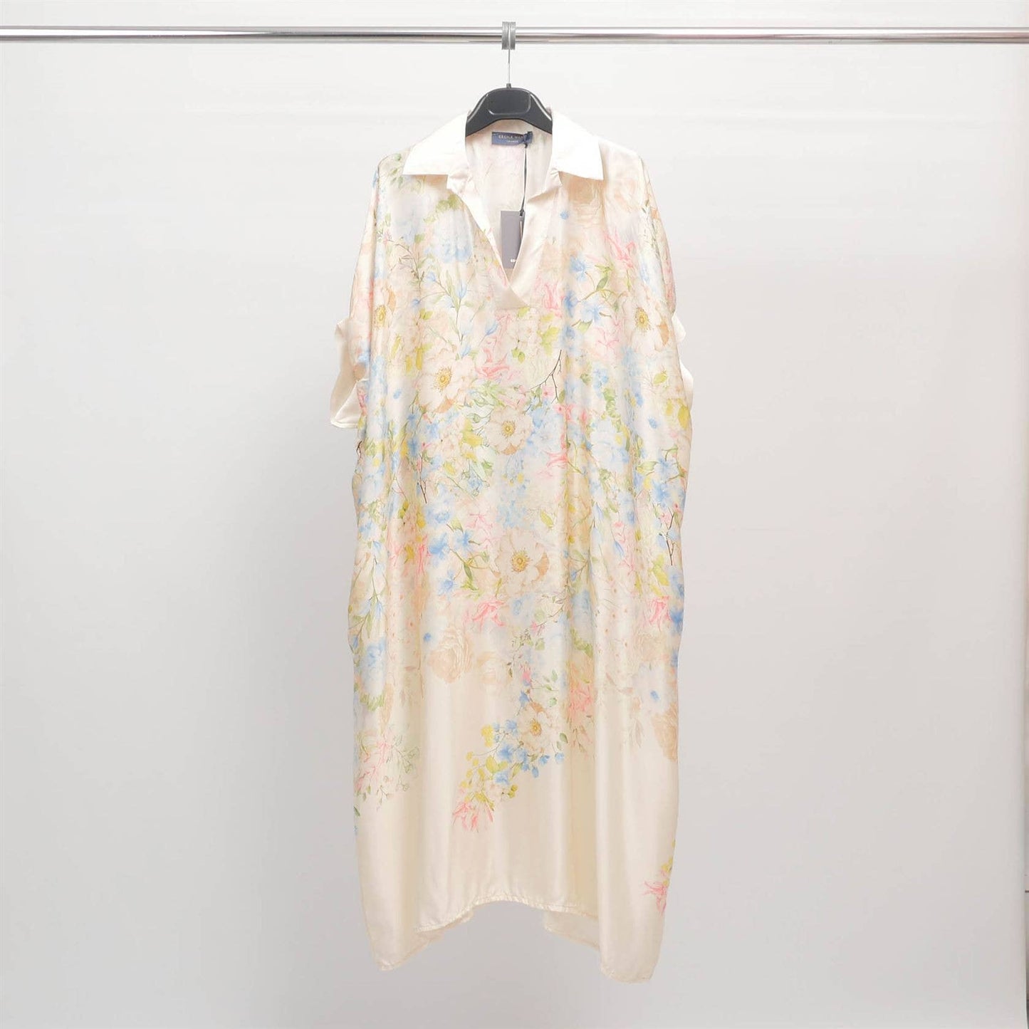 Sky Blue water color floral dress