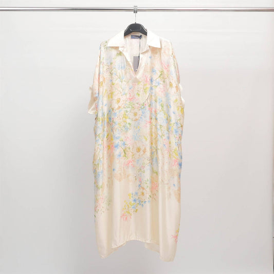 Sky Blue water color floral dress