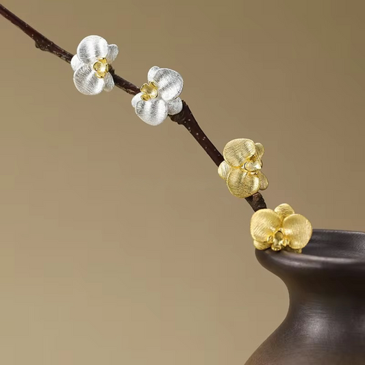 Orchid Stud Earrings