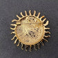 Enamel Funny Sun Brooch