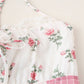 Floral sheer mesh lace patchwork halter maxi flare dress: Floral