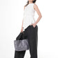 Sleeveless Asymmetric Top In Ivory: Ivory / XL