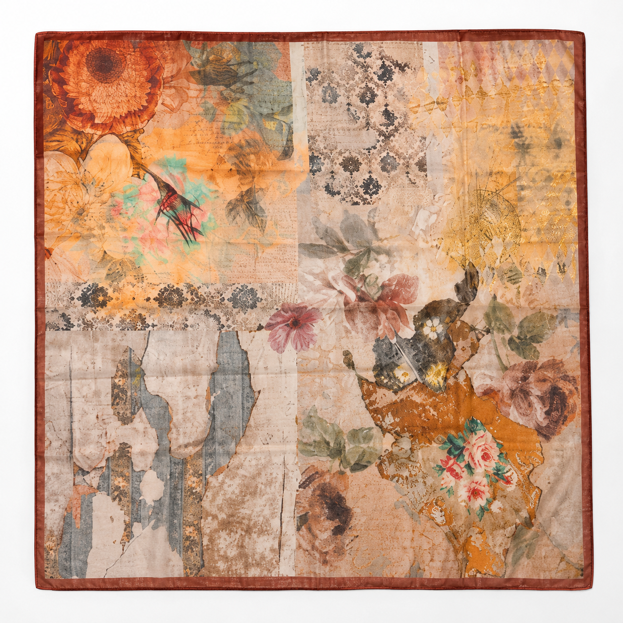 Armenian Floral Cotton Scarf