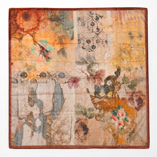 Armenian Floral Cotton Scarf