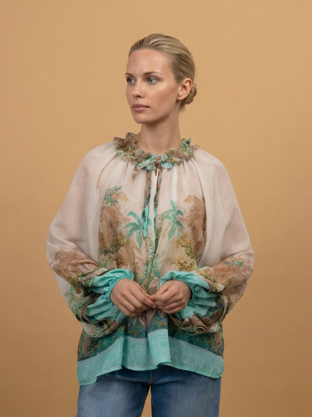Flowy blouse : Orange
