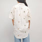 Cotton shirt with floral embroidery FIT4762533: White