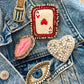 Heart Summer Brooch Pin