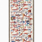 Trchnagir Armenian Alphabet Poly Silk Scarf White