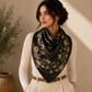 Batik Pomegranate Silk Scarf square