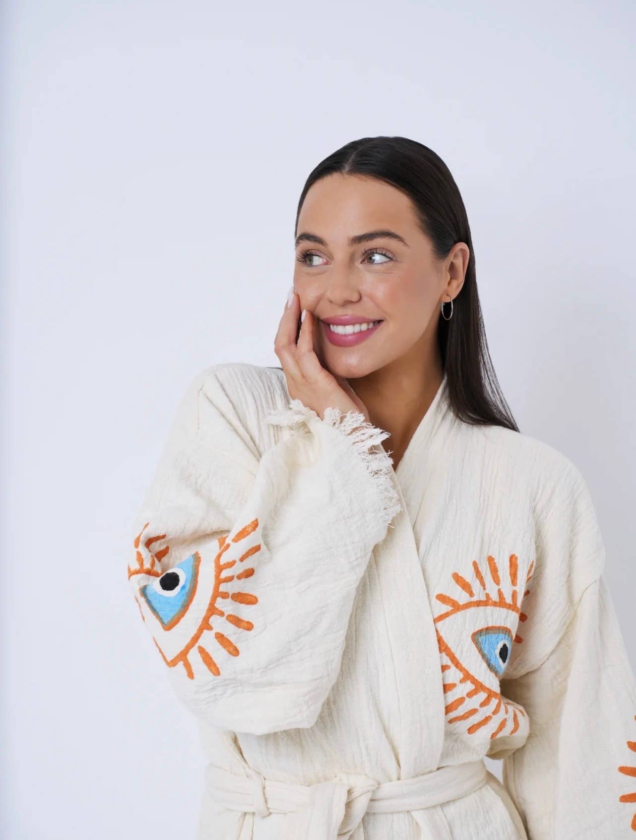 Turquoise + Gold Eye Kaftan Summer!