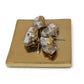 Square Gold Decorative Box With Flower Design on the Lid: Floral
