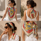 Armenian Alphabet #3 Silk Square scarf