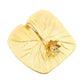 Gold Square Napkin Holder With Lotus Flower Design