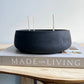 Daza - Concrete Bowl: Black fusion marble / Without hole