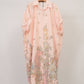 Printed cotton shirt dress, loose fit : Ivory