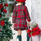 Made For Fashionistas Festive Plaid Tweed Blazer And Skirt Set: Multicolor / 7Y/8Y