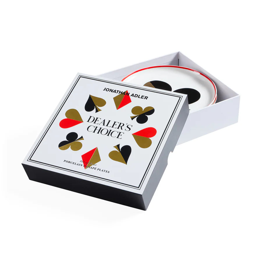 DEALER'S CHOICE CANAPÉ PLATE SET/ Jonathan Adler