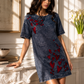 2605 Heart Embroidered Denim