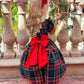 Holly Jolly Hi-Lo Plaid Holiday Dress