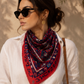 Armenian Alphabet #4 Silk Square scarf