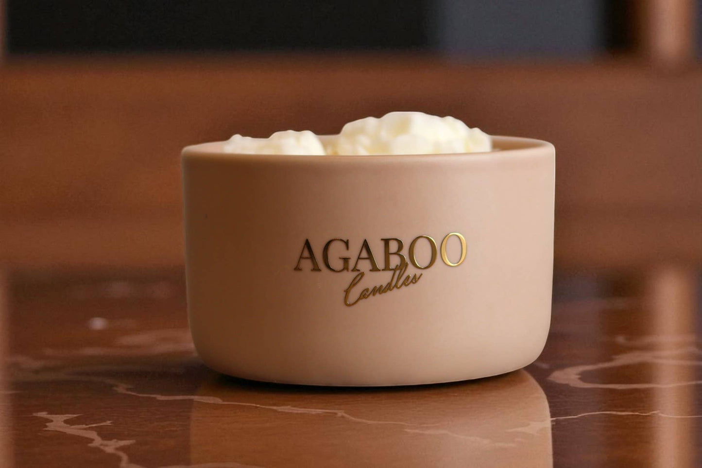 Handmade Black Ceramic Jar Candle