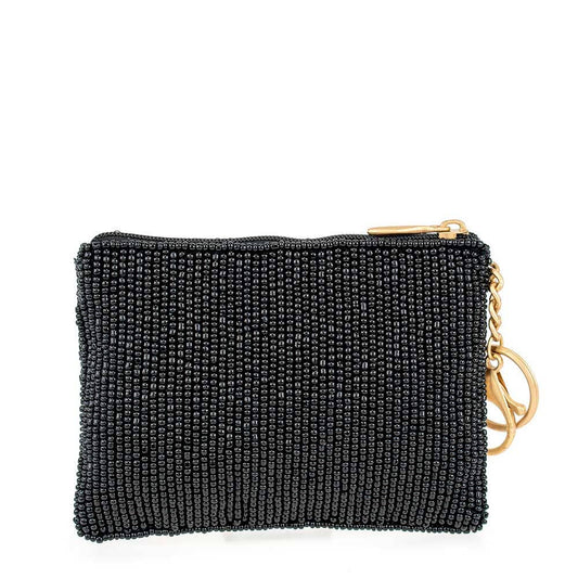 Play it Again Beaded Piano Keys and Notes Coin Purse