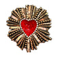 Sacred Heart Summer Brooch Pin