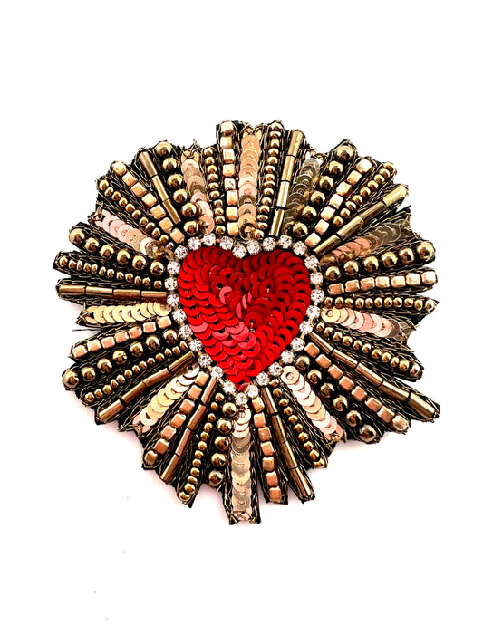 Sacred Heart Summer Brooch Pin