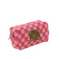 Upcycled Travel Pouch: Light pink