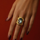 Abalone Shell Chunky Statement Ring | Gemstone Jewelry