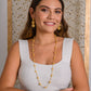 All Gold Spheres Trio Handmade Crochet Earrings