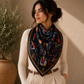 Trchnagir Armenian Alphabet Poly Silk Scarf 6