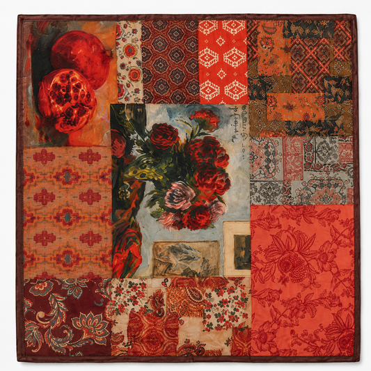 Armenian Pomegranate Cotton Scarf