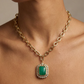 Maximalist Necklace with Large Natural Stone: Amethyst