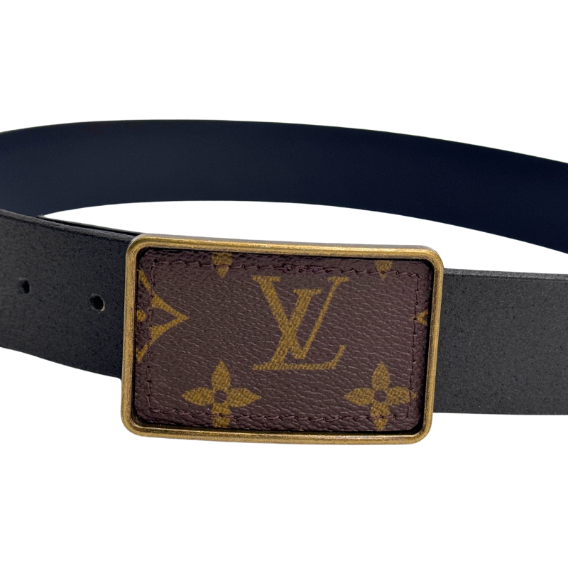 Boujee Belt - Upcycled Monogram: Black / Large