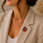 Ararat Pomegranate Ceramic Brooch