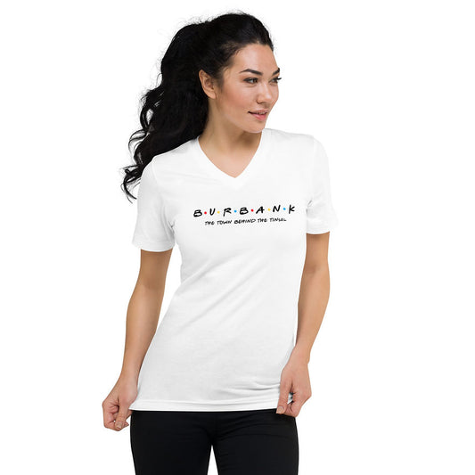 Town Behind the Tinsel V-Neck Shirt