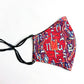 Armenian Alphabet Red Face Mask