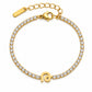 Armenian Initials Tennis Bracelets in Gold