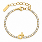 Armenian Initials Tennis Bracelets in Gold
