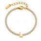 Armenian Initials Tennis Bracelets in Gold