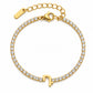 Armenian Initials Tennis Bracelets in Gold